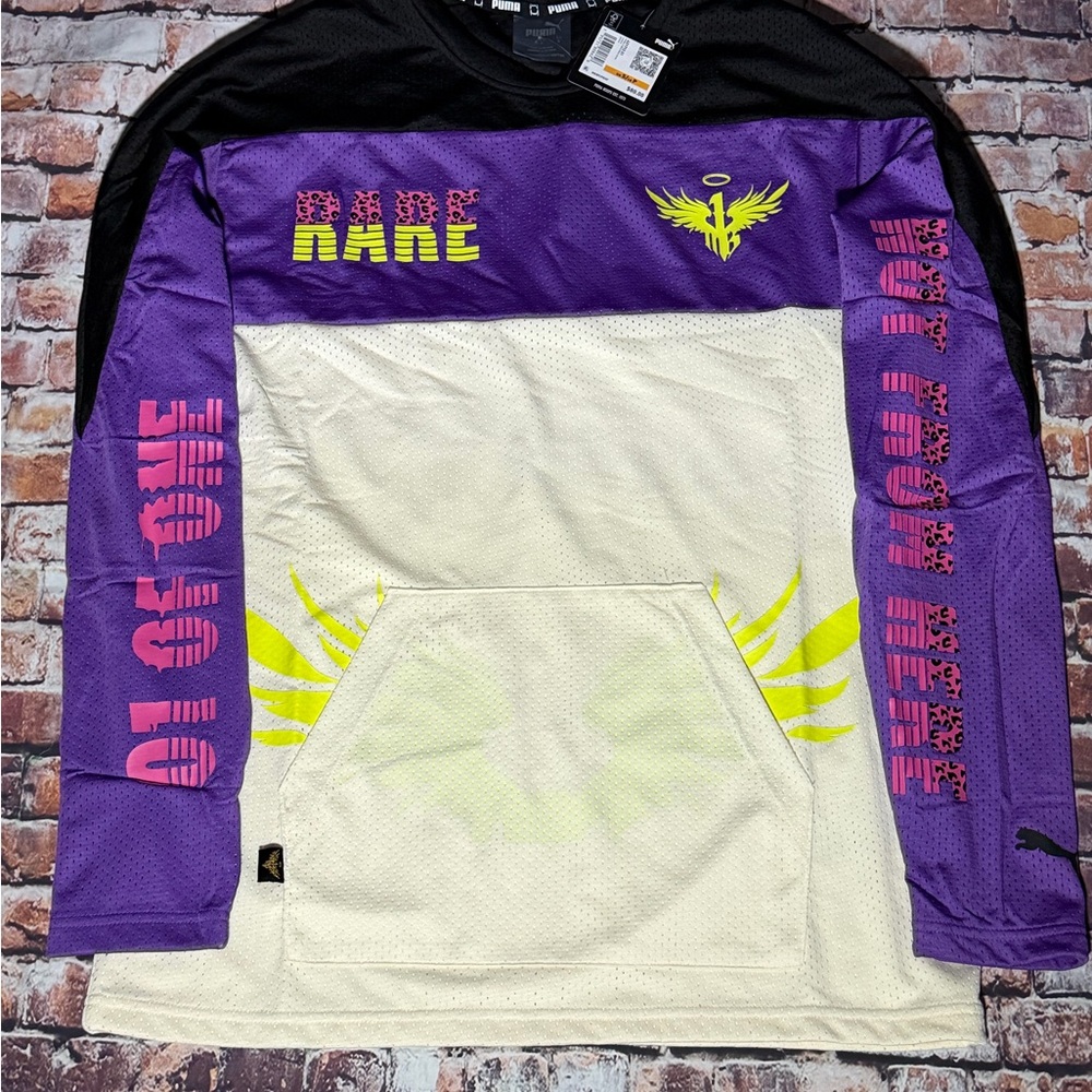 Puma Black and Purple Graphic Tee